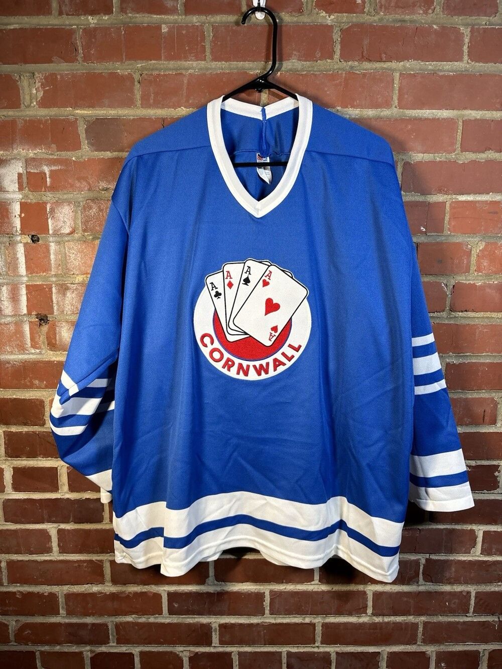 Vintage 90s Cornwall Aces AHL Minor League CCM Hockey Jersey Mens Size XL